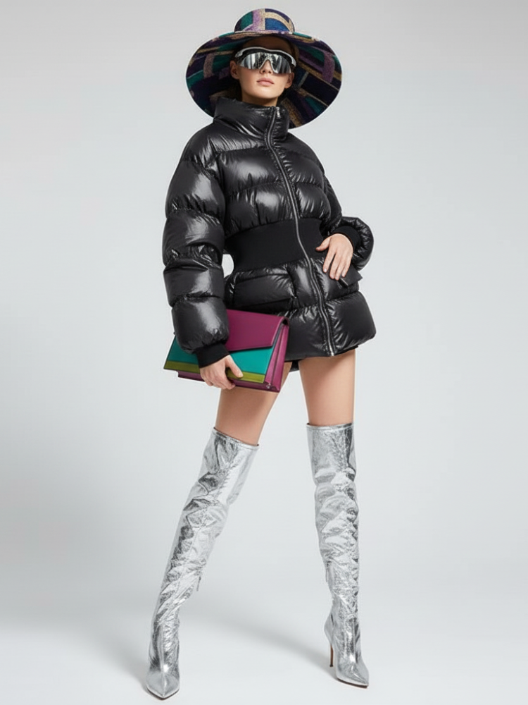 NOHO Daunenjacke mit elastischem Bund BYMANYC ® New York