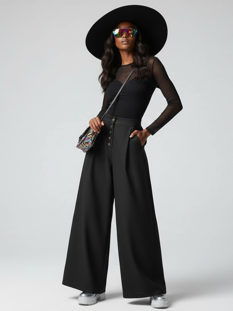 Damen Hose Extra Weit BROOKLYN HEIGHTS NYFW Neue Kollektion BYMANYC ® New York