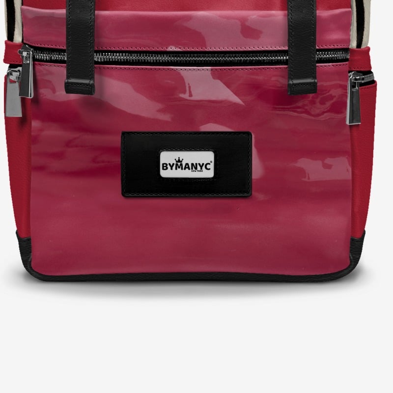 BYMANYC ® New York – NYC COUTURE Rucksack in Fierce Red & Noir Zebra