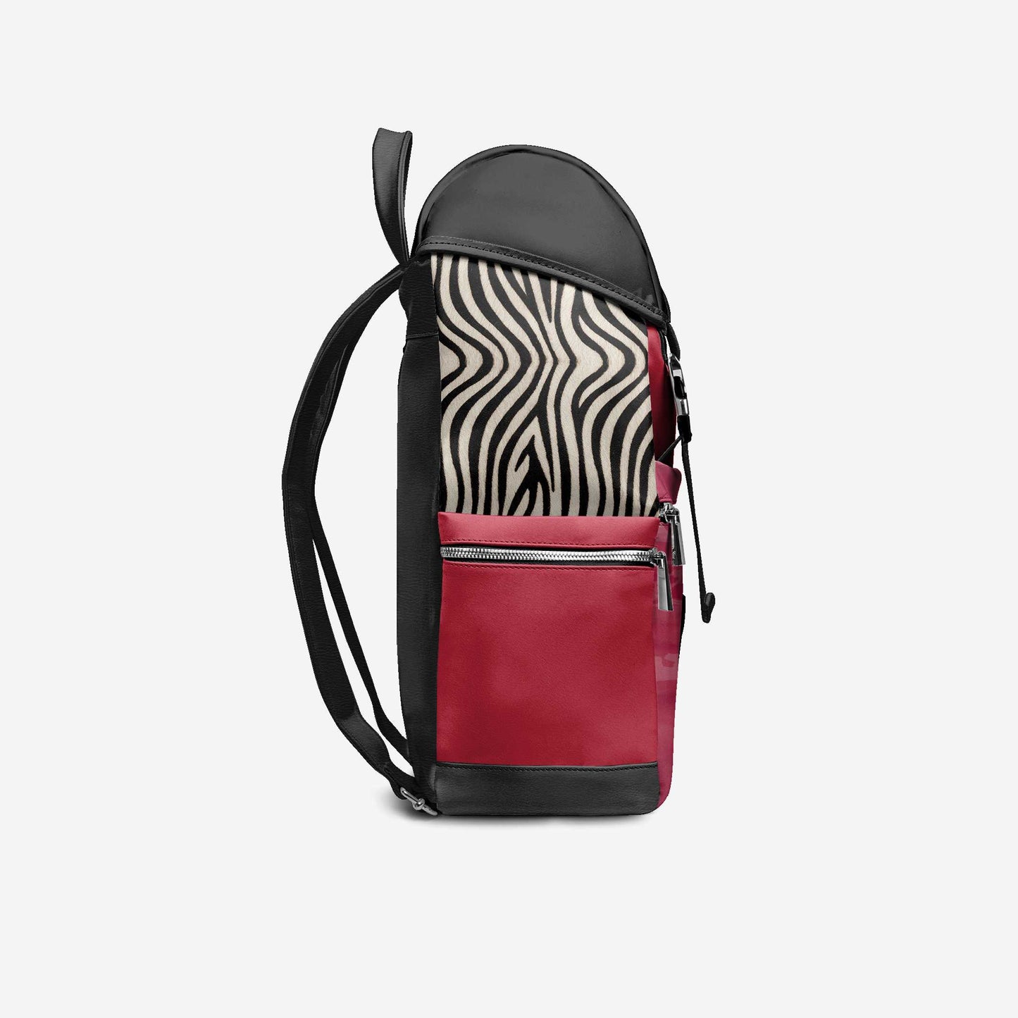 BYMANYC ® New York – NYC COUTURE Rucksack in Fierce Red & Noir Zebra