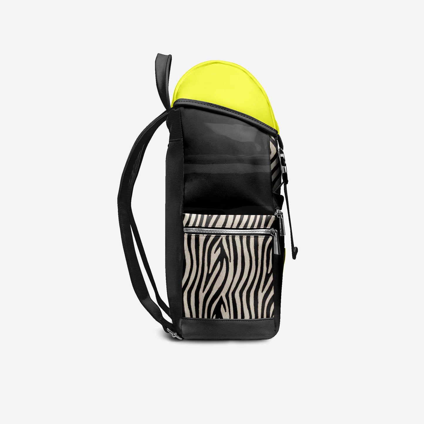 BYMANYC ® New York – NYC COUTURE Rucksack in Zebraprint & Neongelb