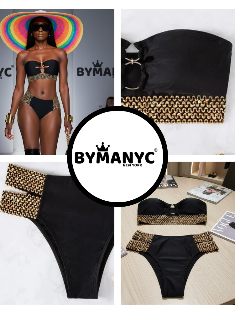 Bikini WALL STREET NYFW Neue Kollektion BYMANYC ® New York