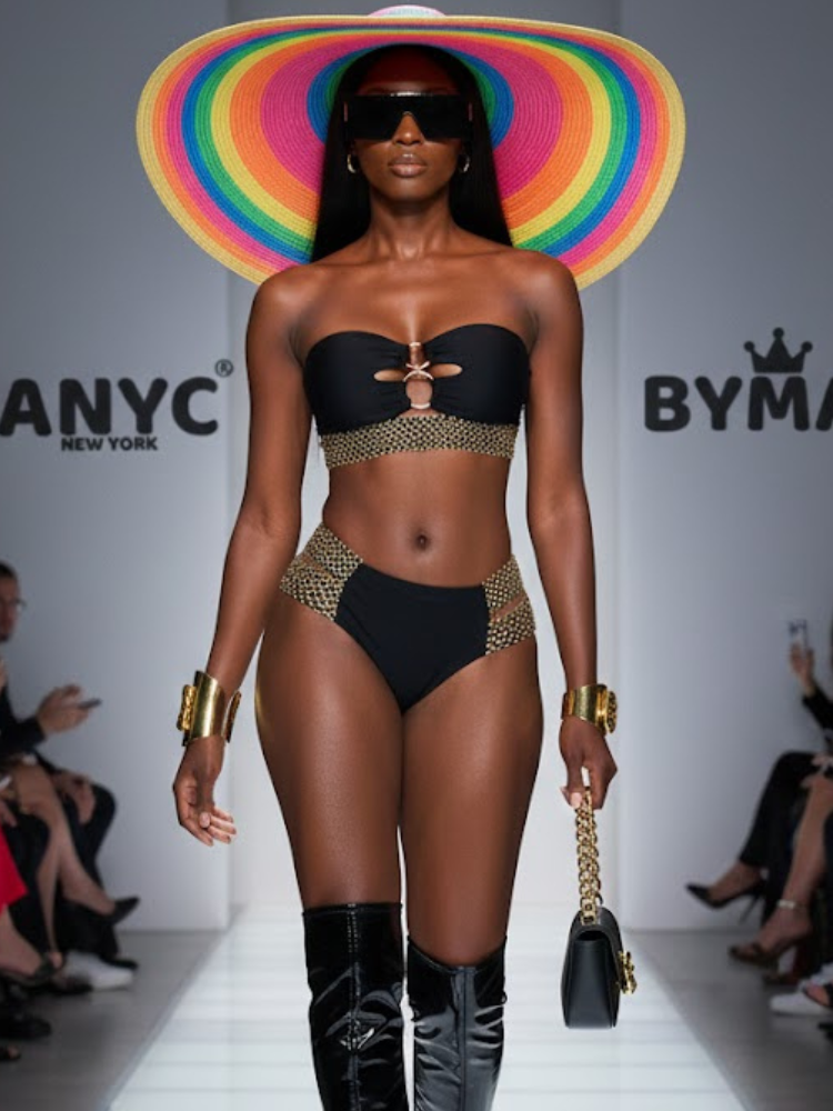 Bikini WALL STREET NYFW Neue Kollektion BYMANYC ® New York