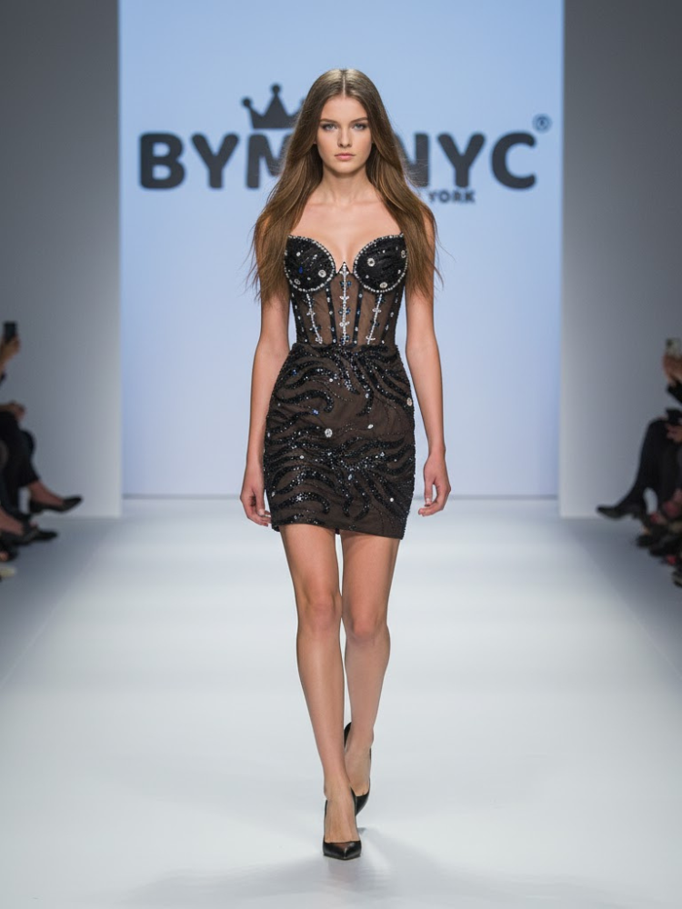 Black Mini Party Dress BYMANYC