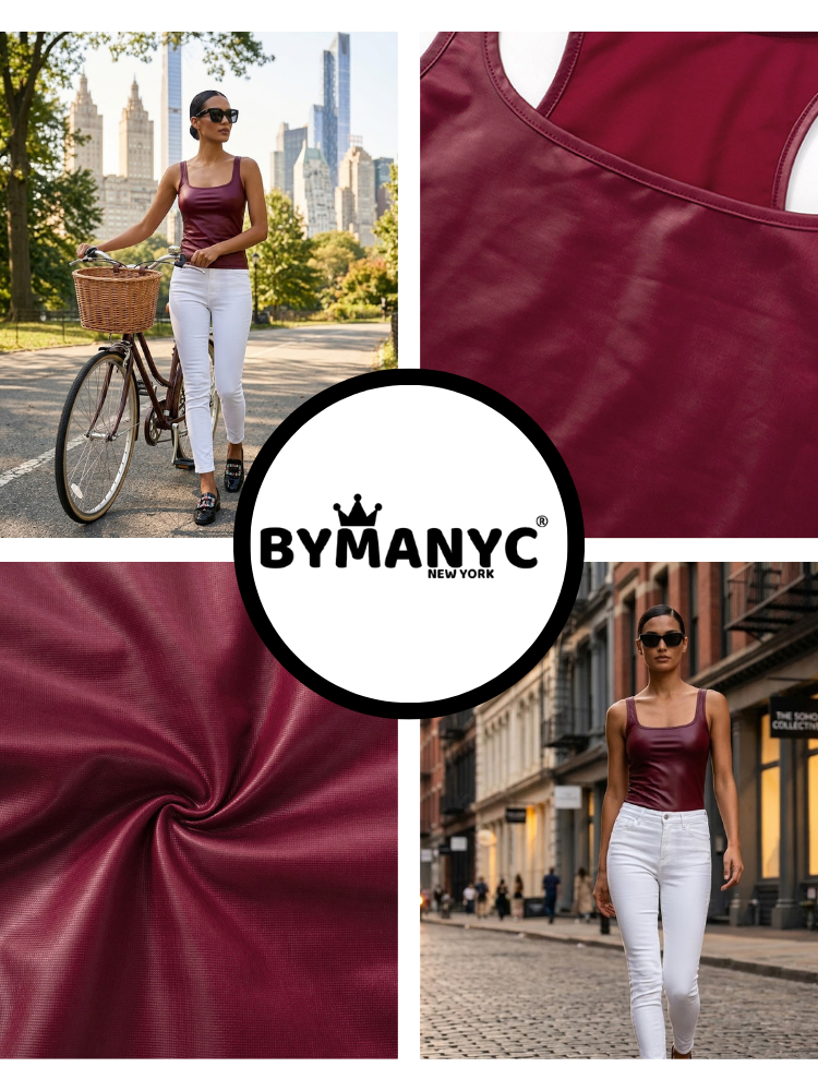 Burgundy HELLS KITCHEN Wachsoberteil Prêt-à-Porter BYMANYC ® New York