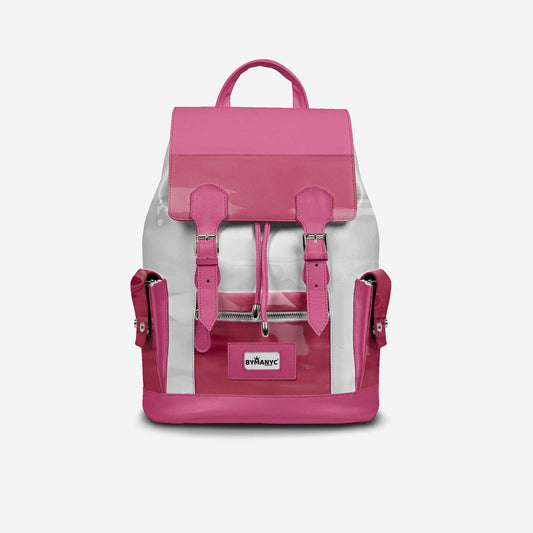 COUTURE Eco Backpack – Pink & White Edition | BYMANYC ® New York