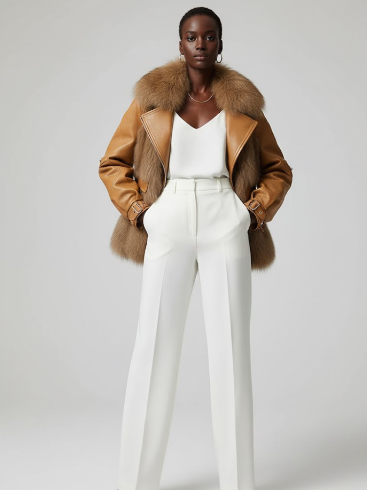 Camel Vegane Leder Pilotenjacke SOHO: Neue Kollektion COUTURE in NOLITA - BYMANYC ® New York