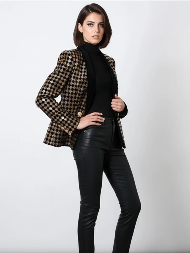 Diamond Inlay Blazer, Wall Street | Women - BYMANYC ® New York