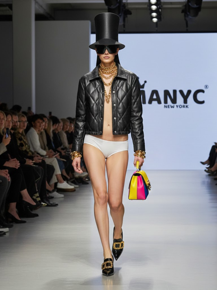 Diamantgesteppte Eco-Lederjacke • DUMBO New Collection BYMANYC ® New York