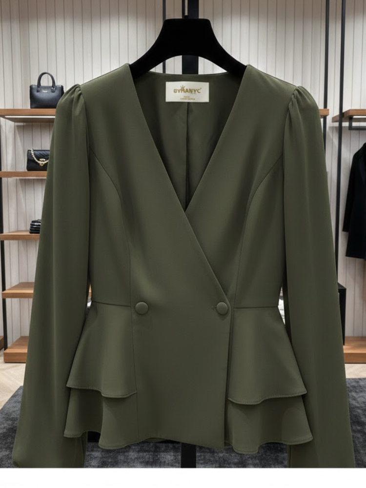 Plastische Schößchenbluse • HUDSON Neue Kollektion BYMANYC ® New York