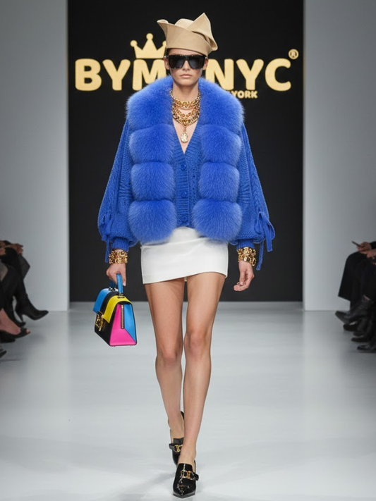 Azure Plüschstrick • SKY Neue Kollektion BYMANYC ® New York