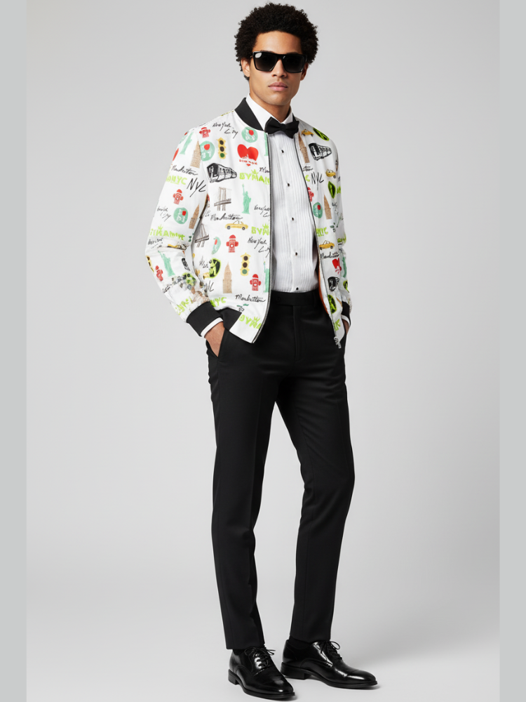 Limited Edition Jacket Manhattan Mosaic Sunset Men's o Unisex – BYMANYC ® New York