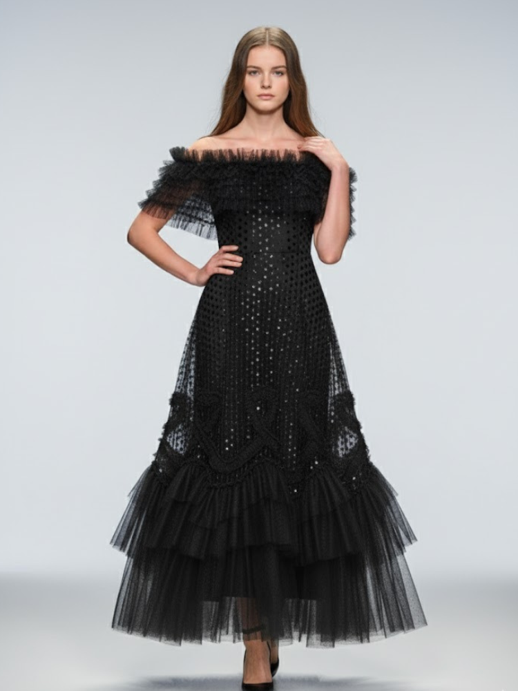 Long Black Evening Dress NOHO: Prêt-à-Porter Line BYMANYC ® New York
