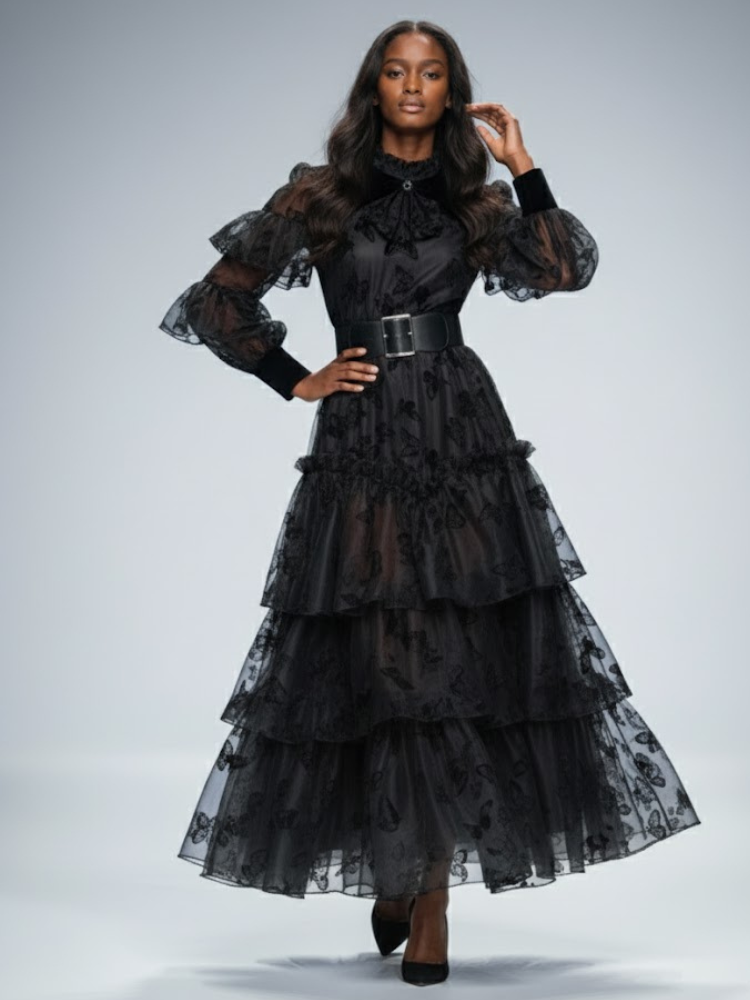 Langes schwarzes Partykleid LITTLE ITALY: Prêt-à-Porter Linie BYMANYC ® New York