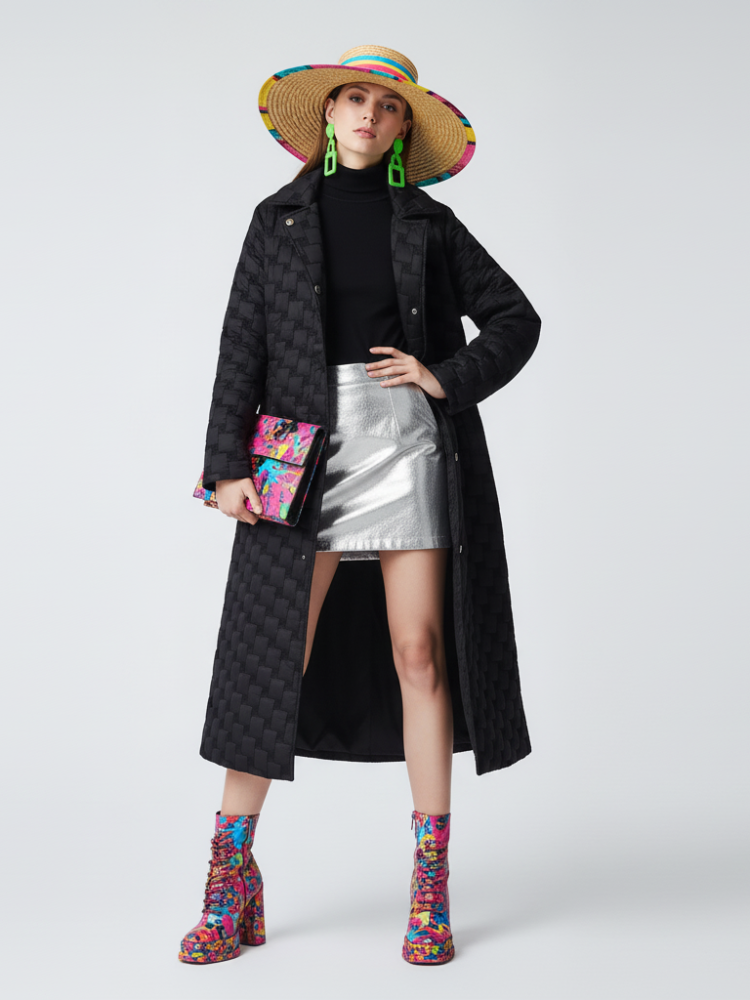 Long Quilted Puffer Women's Coat FIFTH AVENUE BYMANYC ® New York