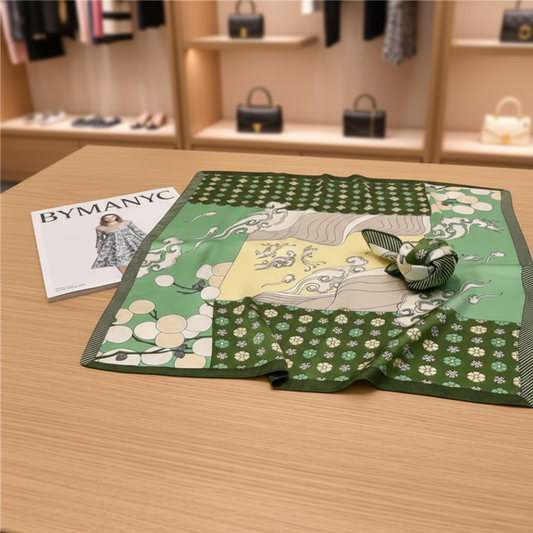 Scarf FLORAL PATCHWORK Metropolitan Collection BYMANYC ® New York