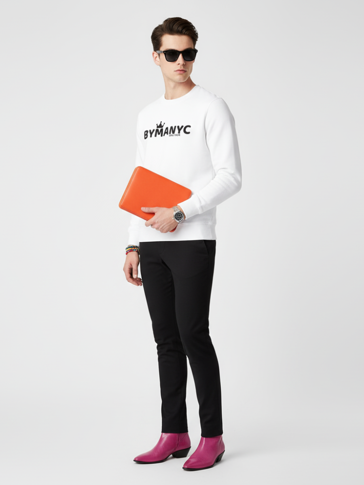 Men's Organic Sweatshirt LOVE MANHATTAN – BYMANYC ® New York | Eco Urban Style