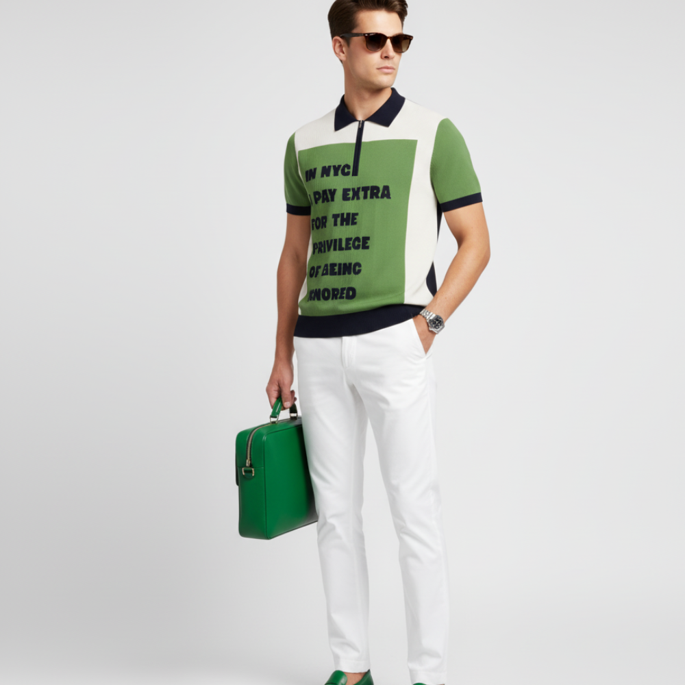 WALL STREET Cashmere Polo Men's BYMANYC ® New York