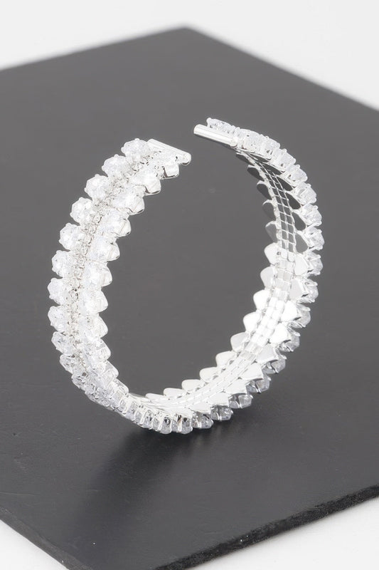 THE VESSEL Double Jeweled Cuff Bracelet: NYFW BYMANYC ® New York