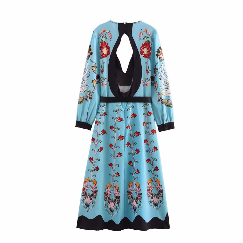 Tailliertes Blumenkleid, The Met | Damen - BYMANYC ® New York