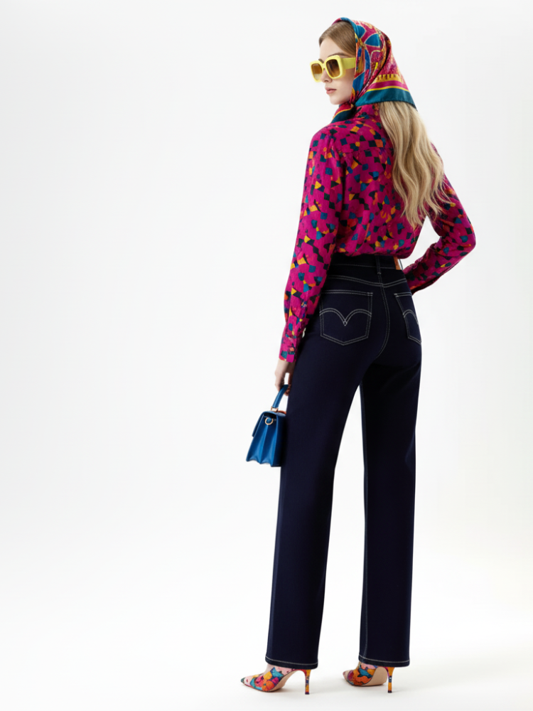 Weite Cropped Jeans, Fifth Avenue | Damen - BYMANYC ® New York