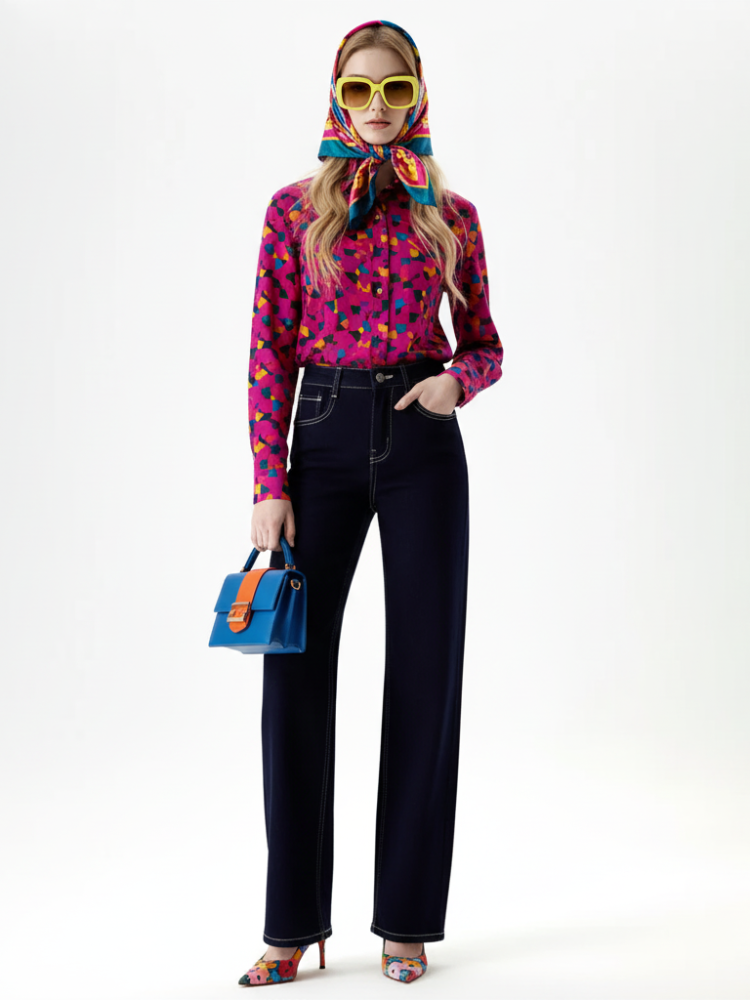 Weite Cropped Jeans, Fifth Avenue | Damen - BYMANYC ® New York