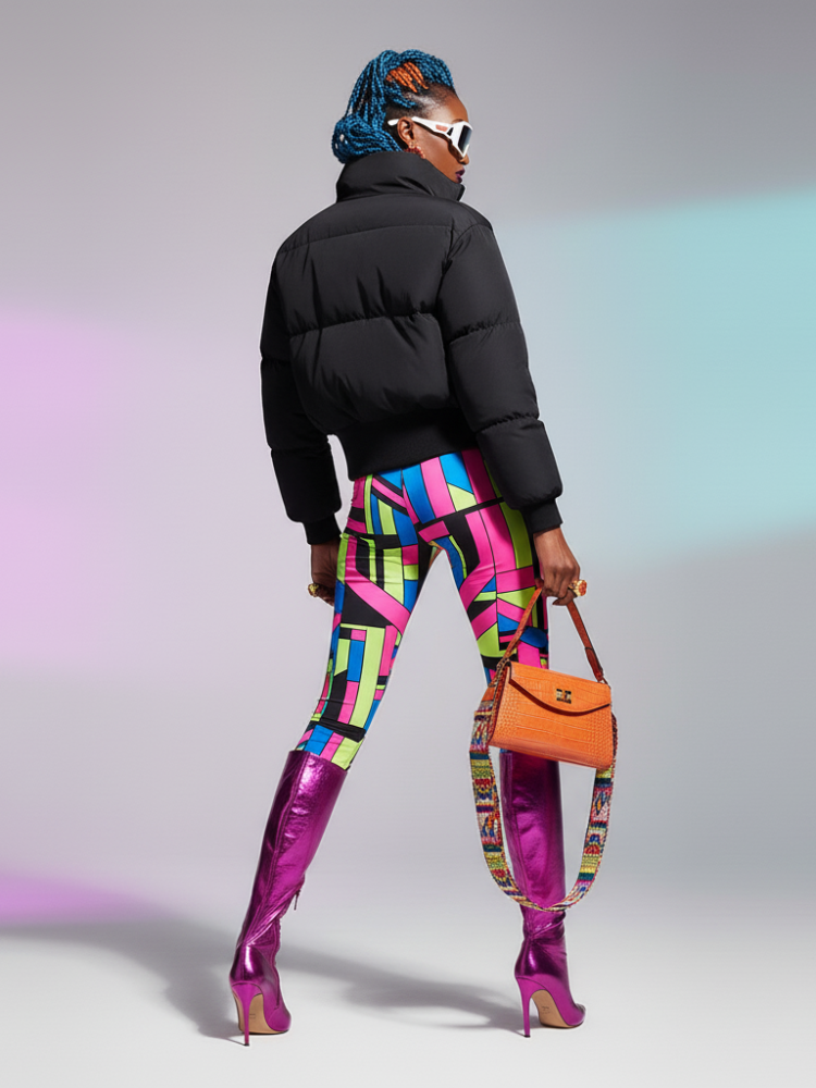 Damen Cropped Pufferjacke HARLEM ECO FASHION BYMANYC ® New York