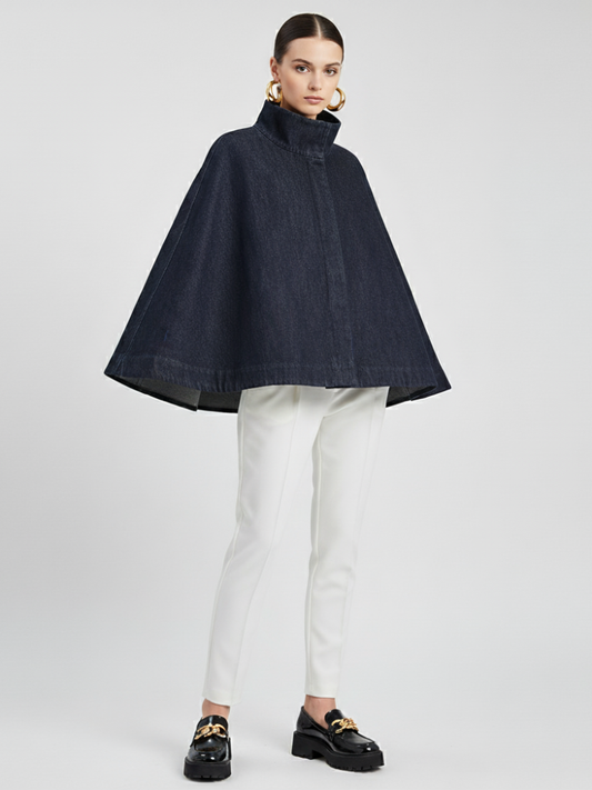 Women's Denim Cape Jacket SOHO COUTURE BYMANYC ® New York