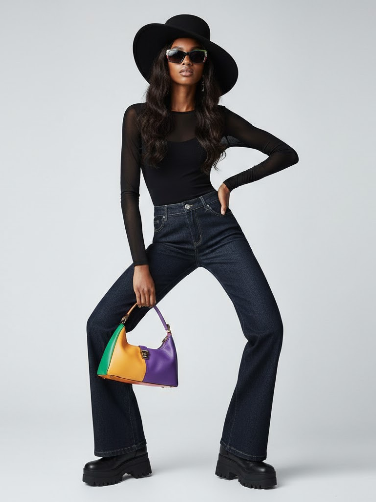 Damen Jeanshose HUDSON YARDS NYFW Neue Kollektion BYMANYC ® New York