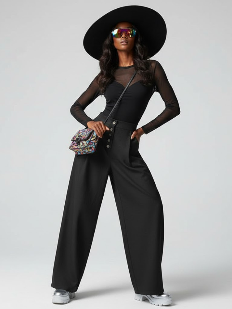 Damen Hose Extra Weit BROOKLYN HEIGHTS NYFW Neue Kollektion BYMANYC ® New York