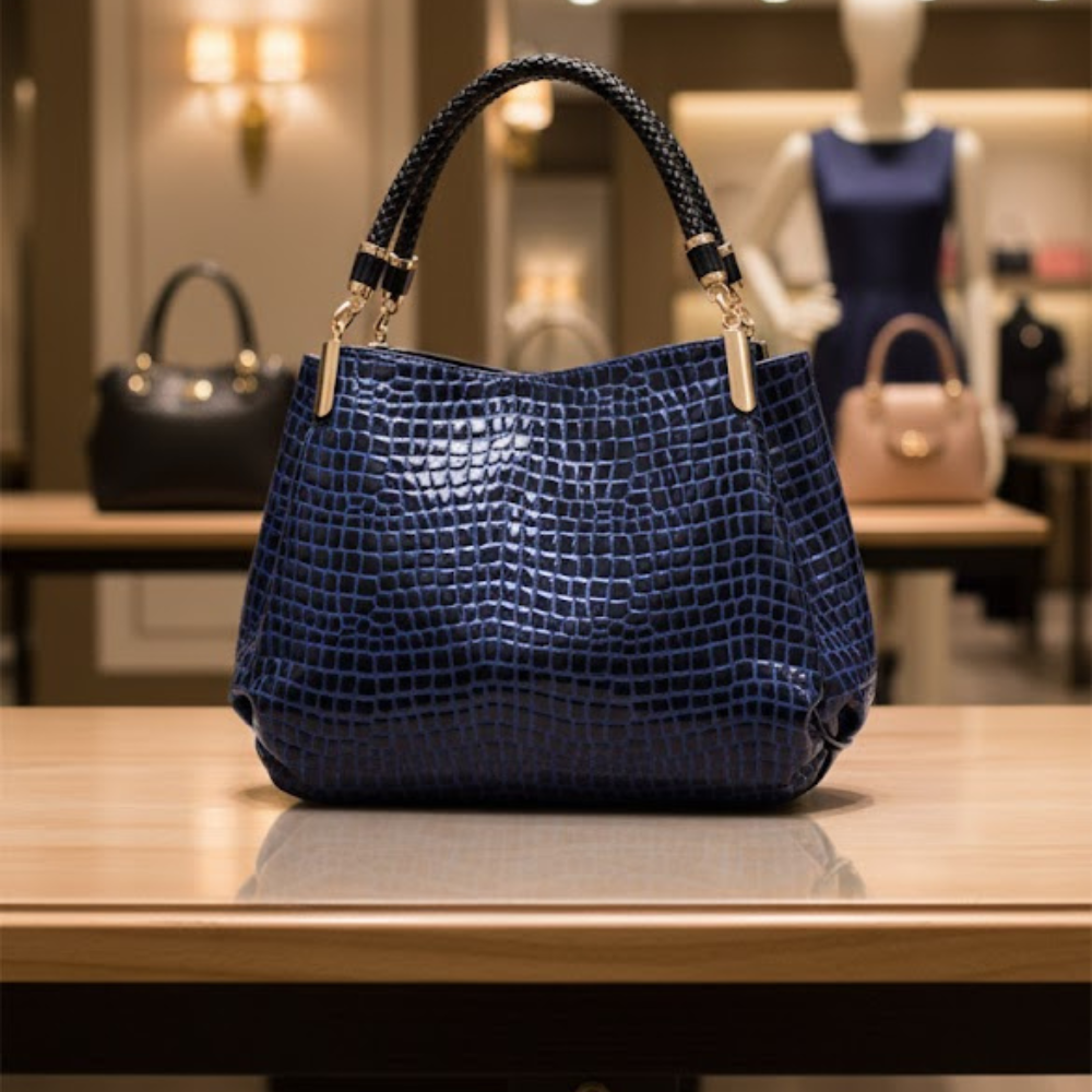 Damenhandtaschen: Central Park Stitch Satchel | Manhattan Chic Collection BYMANYC ® New York