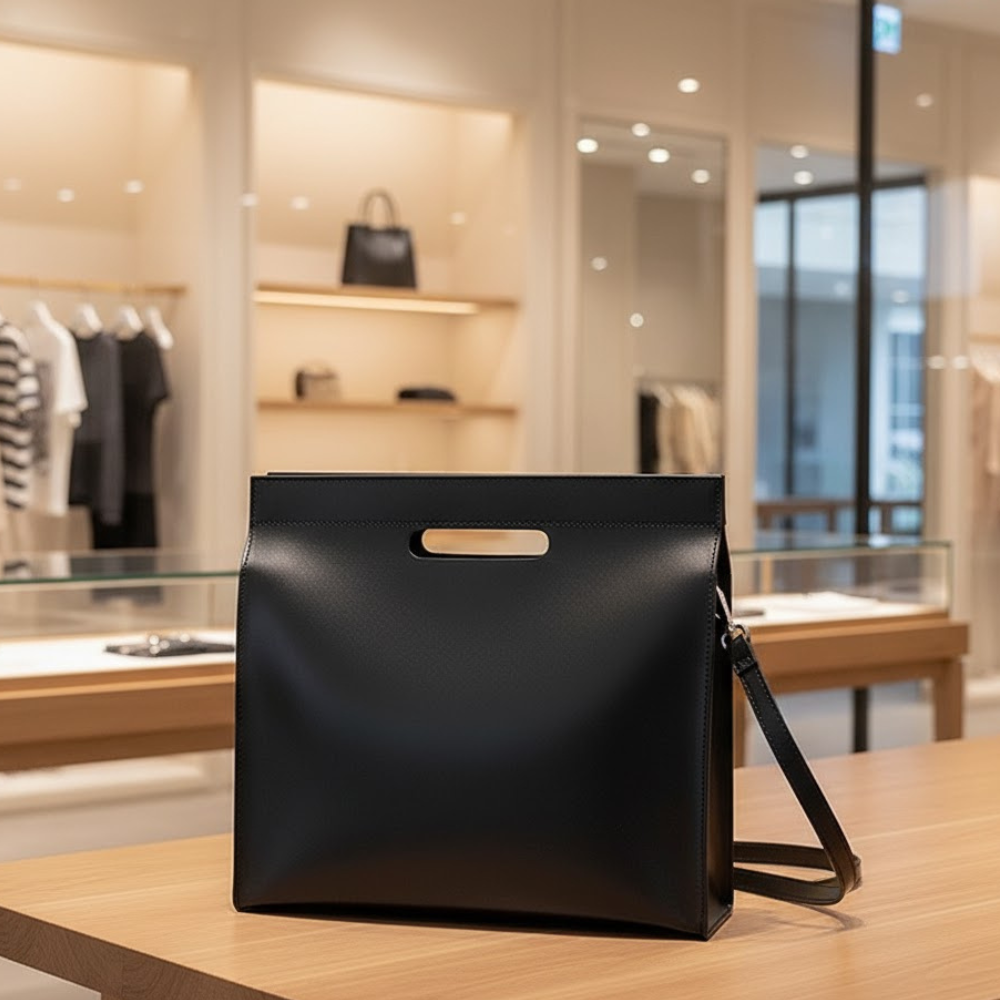 Women's Handbags: Minimalist Cutout Tote | Manhattan Chic Collection BYMANYC ® New York
