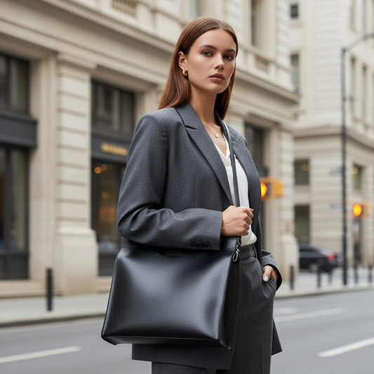 Women's Handbags: Minimalist Cutout Tote | Manhattan Chic Collection BYMANYC ® New York