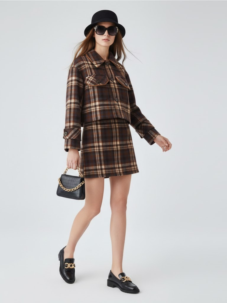 Damen Jacken- und Rock-Set NOHO NYFW Neue Kollektion BYMANYC ® New York