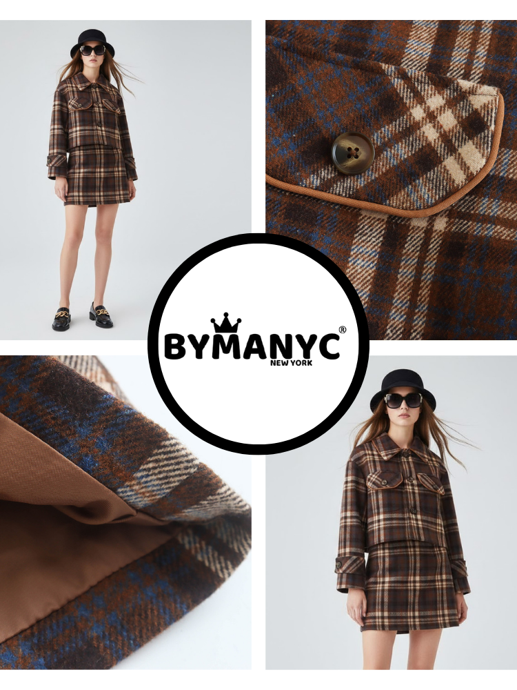 Damen Jacken- und Rock-Set NOHO NYFW Neue Kollektion BYMANYC ® New York