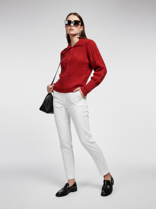 Damen-Strickpullover UPTOWN NYFW Neue Kollektion BYMANYC ® New York