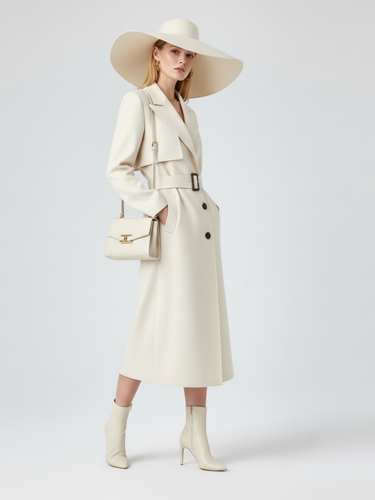 Damen Langer Trenchcoat FINANCIAL DISTRICT ECO COUTURE BYMANYC ® New York