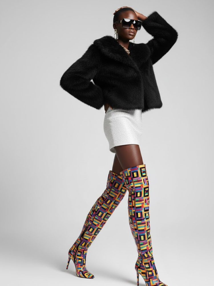 Women's Faux Fur Jacket CHELSEA New Collection Couture in Manhattan BYMANYC ® New York