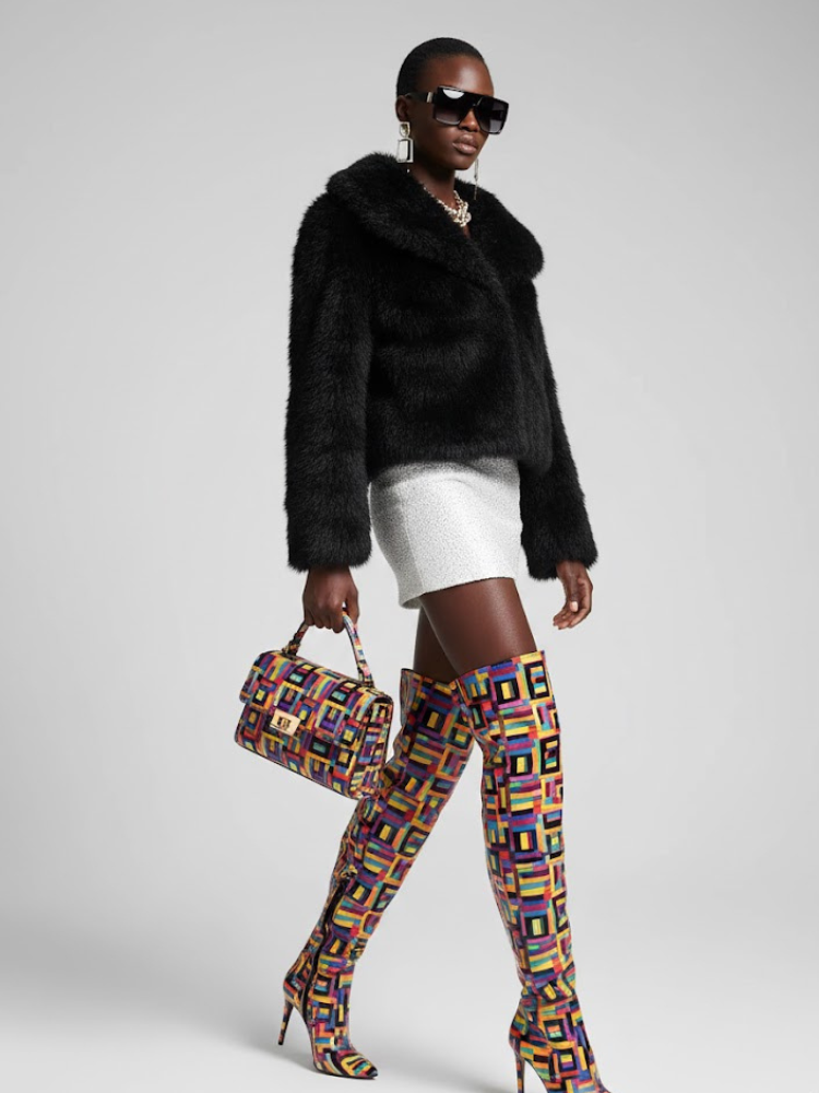 Women's Faux Fur Jacket CHELSEA New Collection Couture in Manhattan BYMANYC ® New York