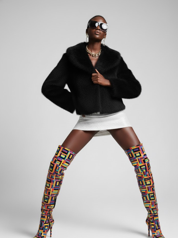 Women's Faux Fur Jacket CHELSEA New Collection Couture in Manhattan BYMANYC ® New York