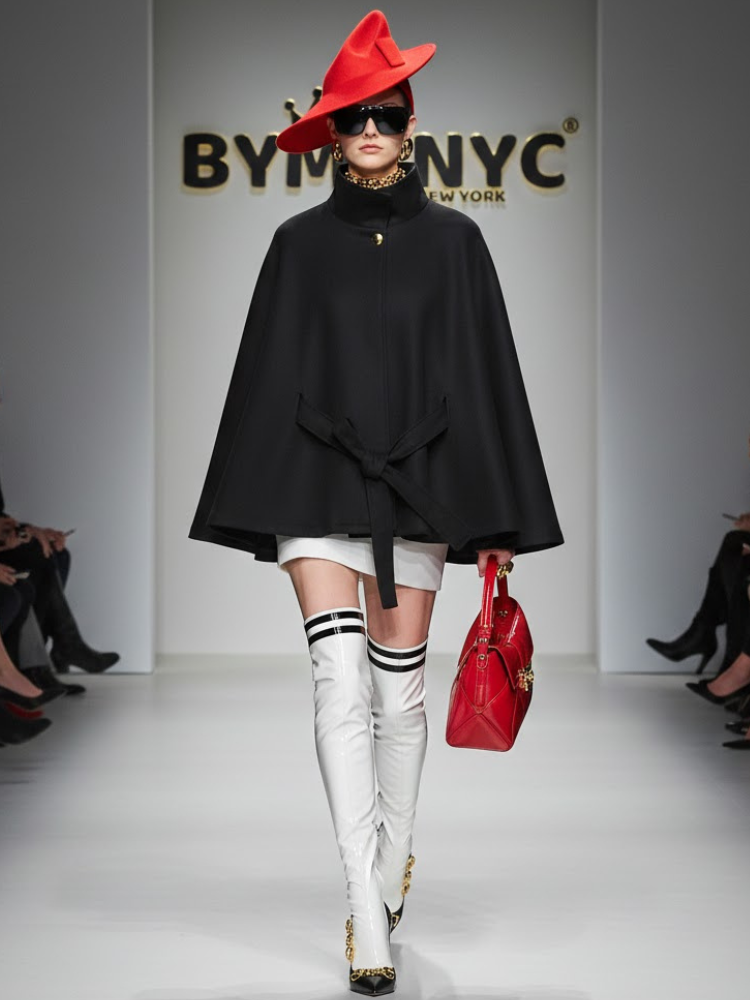 Onyx Gürtelcape • FIFTH AVE Neue Kollektion BYMANYC ® New York