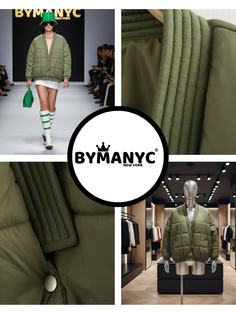 Kaki Zen Puffer Bomber • SOHO Neue Kollektion BYMANYC ® New York