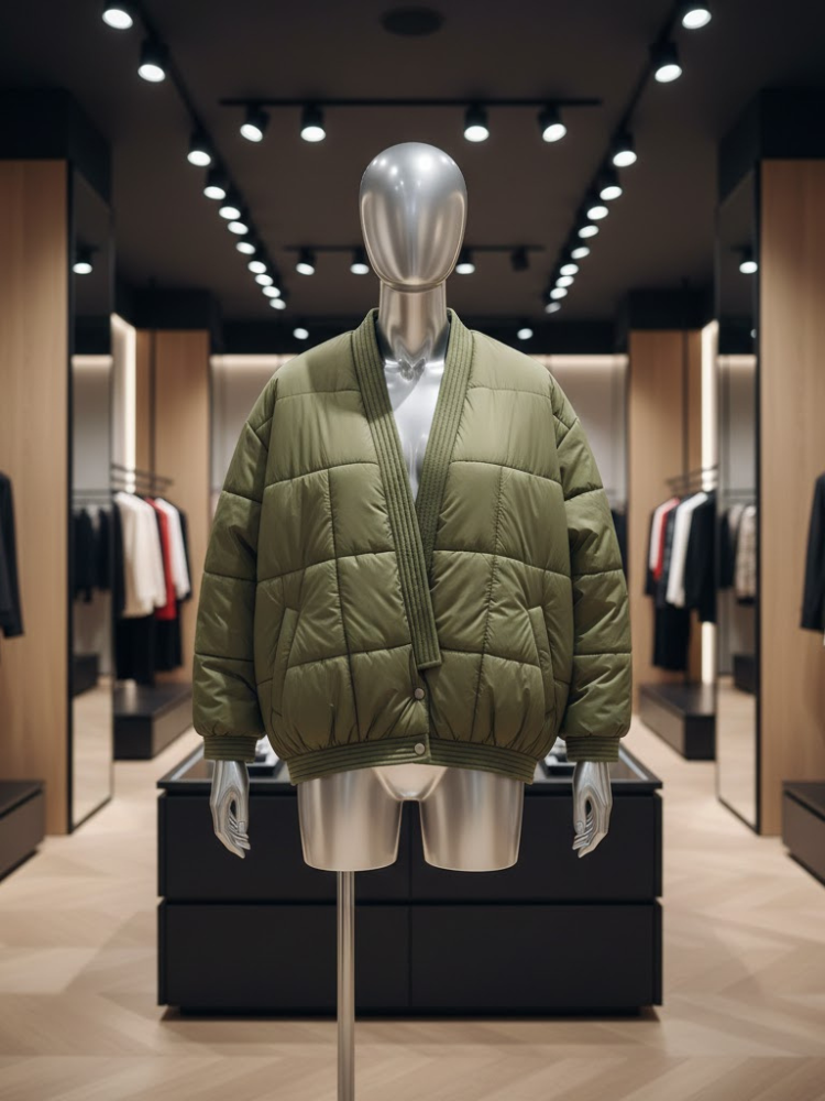 Kaki Zen Puffer Bomber • SOHO Neue Kollektion BYMANYC ® New York