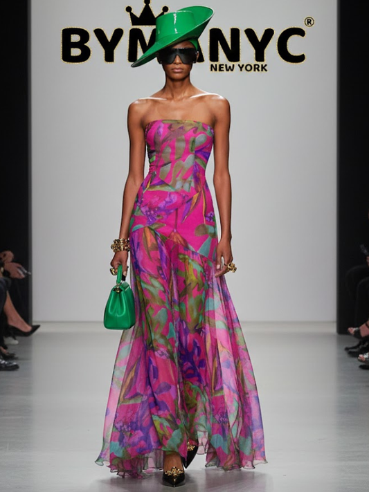 Tropical Vibes Strapless • CHELSEA New Collection BYMANYC ® New York